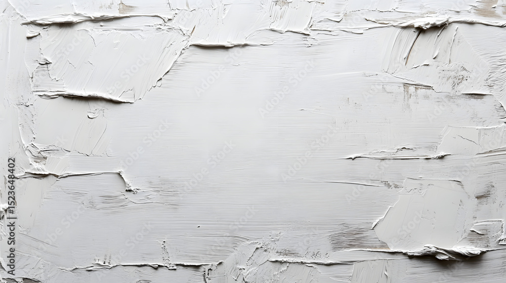 Poster close-up of textured white canvas in minimalist studio setting - horizontal pure white background