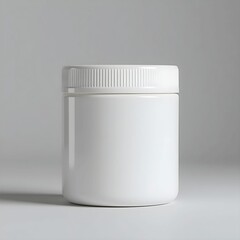 White Plastic Pill Bottle and Jar Mockup Set &ndash; Supplement, Medicine, and Vitamin Packaging Templates for treatment cure and prevention of disease 