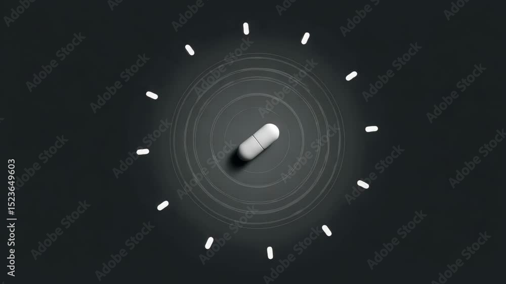 Aufkleber dynamic circular capsule design motion and rotation for enhanced health and wellness
