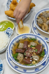 Breakfast with chinese food