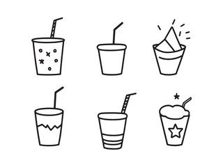 Mini Party Cups – Minimalist Drinkware Vector