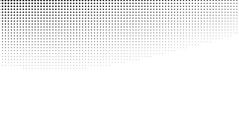 Abstract dotted halftone gradient texture. Vanishing polka dot background. Repeating dots simple abstract modern