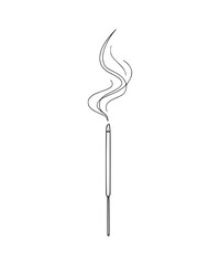 Incense Stick Line Art