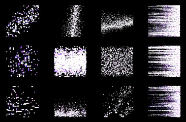 High-Resolution White Noise Texture Collection 12 Diverse Patterns for Design
