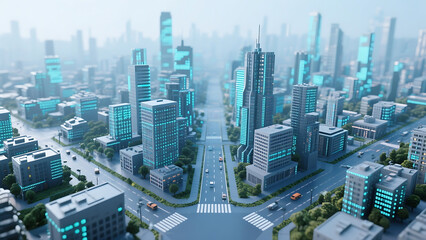 Fototapeta premium future city