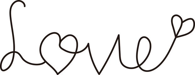 'Love' Lettering Doodle

