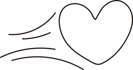Flying Heart Doodle

