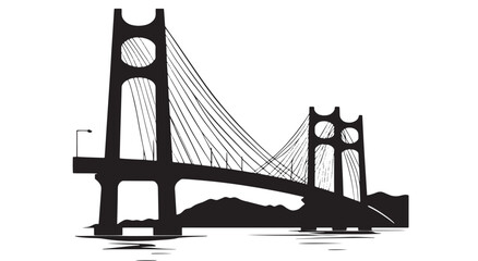 tower bridge silhouette