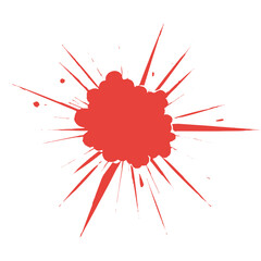 red ink splash vector