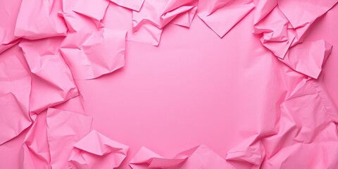 Soft, crumpled pink paper envelope texture background, scene, stylish