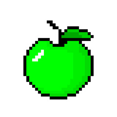 lime pixel apple