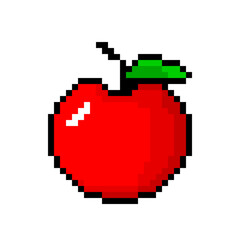pixel apple