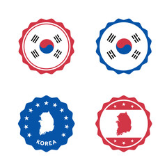 South Korea stamp set, Republic of Korea product labels