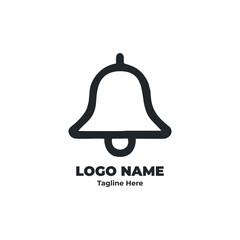 Notification UI bell logo vector bell icon bell clean bell flat bell modern bell for mobile application startup branding business design identity template