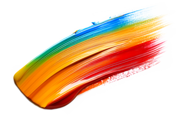 AI generative image. Multicolor brush stroke