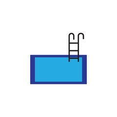 Obraz premium swimming pool icon