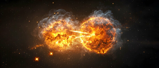 Cosmic Explosion In Space