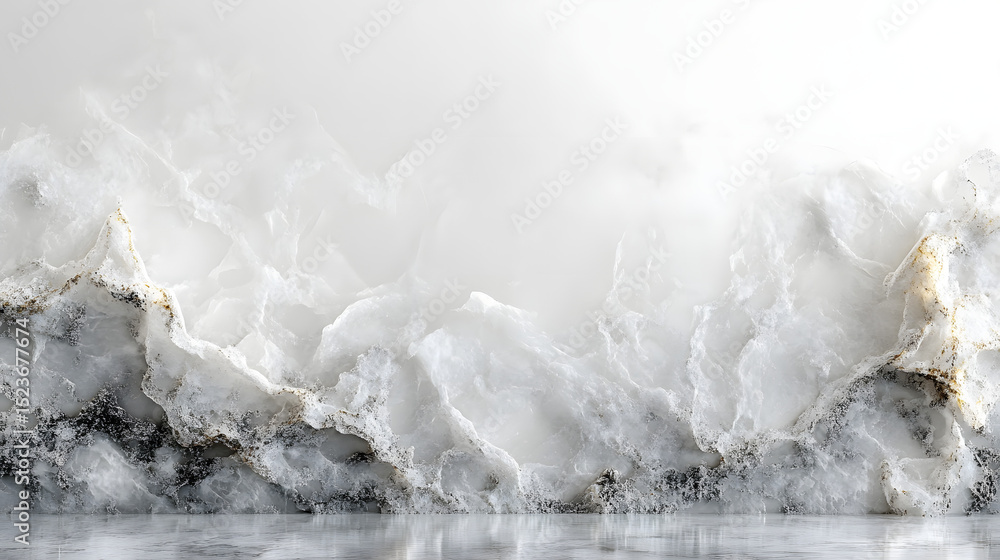 Poster abstract white texture studio image minimalist horizontal view pure white background