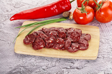 Wild Bear meat homemade sausages