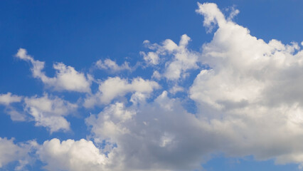 The endless sky. Cloudy landscape. Airspace.