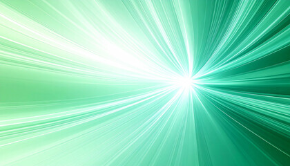 Fototapeta premium 明るい緑の光が広がる抽象背景