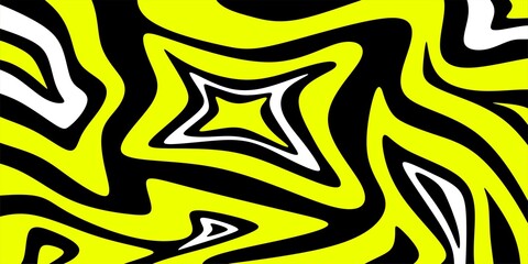abstract art background with flowing style yellow black