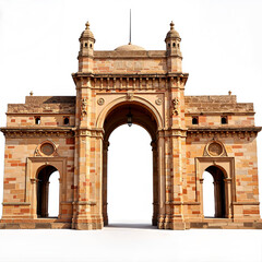 Historical Gateway Arch monument in classic stone architecture - Concept of World Heritage Day  