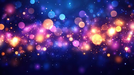 Fototapeta premium Abstract bokeh background with vibrant colors