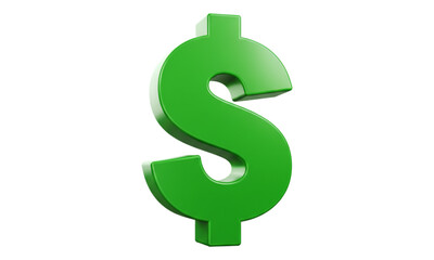 Obraz premium green dollar sign
