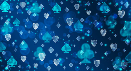 The Abstract poker blurred pattern.