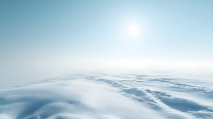Obraz premium Winter Landscape Frozen Tundra Photography Pure White Background Aerial View Horizontal Serenity