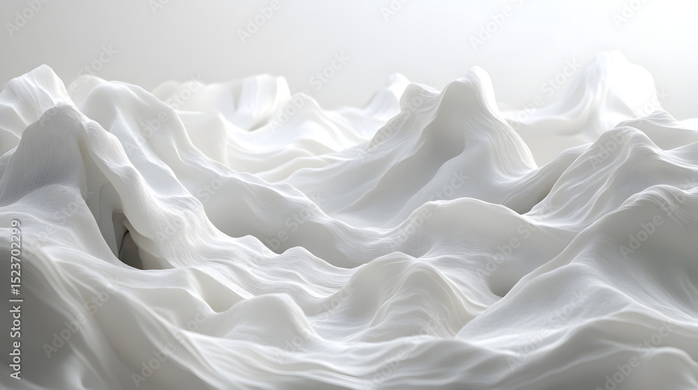 Poster Clean Environment Abstract Texture Display Studio Images on Horizontal White Background