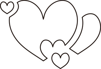 Separated Piece Heart Doodle

