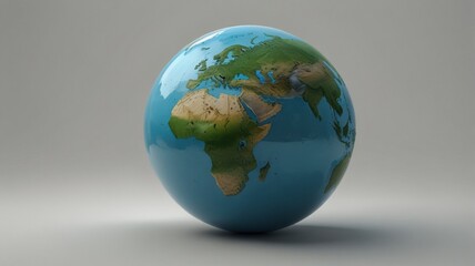 Digital illustration of Earth showing North and South America with swirling clouds, atmospheric view, and white background