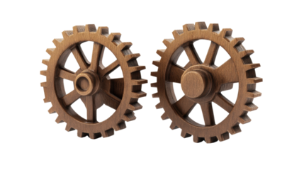 gears on white background