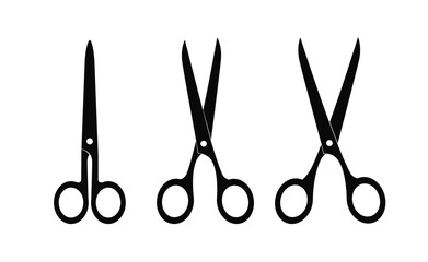 Scissors Silhouette Vector Illustration