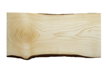  Cut wooden plank showing clear growth rings and natural grain, ideal for carpentry, design, rustic decor, or wood texture visuals.