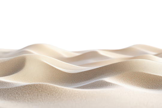  Smooth sand dunes with soft curves under bright lighting, natural desert texture forming abstract landscape composition.
