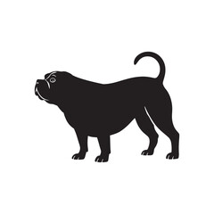 Dog Silhouette Vector pet silhouette