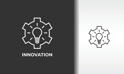 Obraz premium Innovation Vector, Icon Or Logo Sign Isolated Symbol Illustration