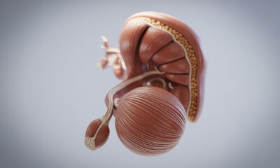 Naklejka premium Human internal organs anatomy illustration