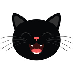 Vector Set Of Cute Cartoon Cat Icons Isolated