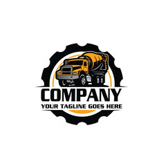 excavator logo - service logo - construction logo - heavy equipment logo - excavator vector - illustration