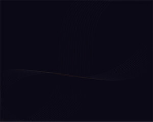 Fototapeta premium Luxury Black abstract background design. Modern wavy line pattern in golden colors. Premium stripe texture for banner, business background wallpaper.3d geometric Dark horizontal vector template, eps10
