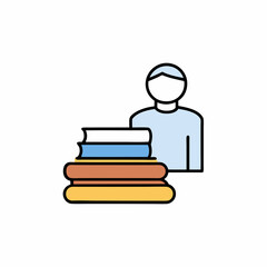 man with books