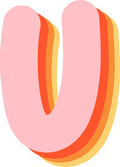 Soft Pastel 3D Alphabet and Numbers