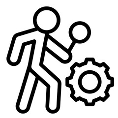 Gemba Walk  Icon Element For Design	