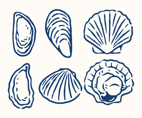 Oyster Hand Drawn Illustrations