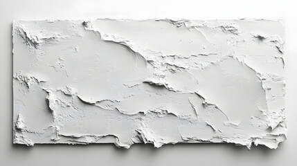 Obraz premium Artistic textured white canvas studio space photograph minimalist close-up perspective abstract concept