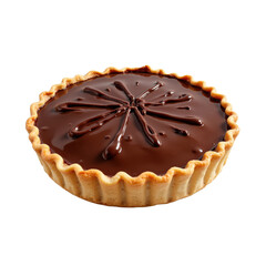 Delicious chocolate tart with glossy ganache drizzle, perfect for dessert lovers..